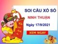 thống kê KQXSNT ngày 17/9/2021 chốt bạch thủ đài Ninh Thuận