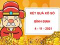 thống kê xổ số Bình Định 4/11/2021 dự đoán lô thứ 5