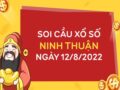 Soi cầu xổ số Ninh Thuận ngày 12/8/2022 thứ 6 hôm nay