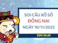 thống kê kết quả xổ số Đồng Nai ngày 16/11/2022 thứ 4 hôm nay